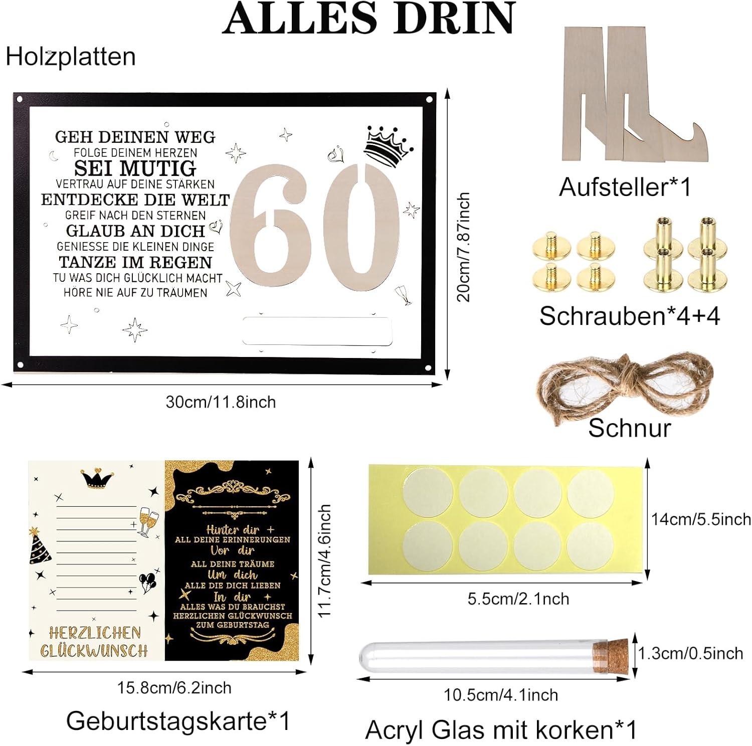 Geldcadeau Fotolijst 50 Jaar (Man/Vrouw) - Compleet Cadeauset