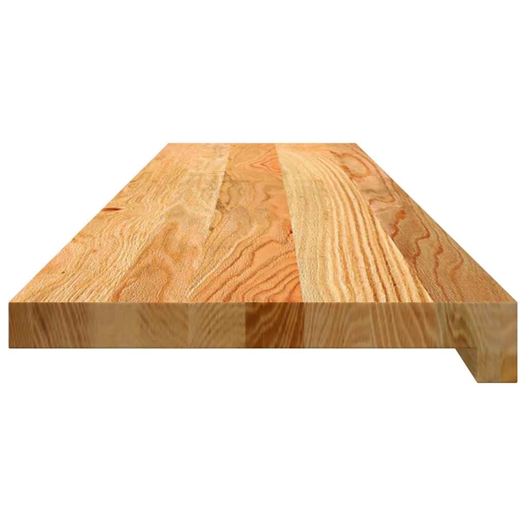 vidaXL Vensterbanken 2 st 110x30x2 cm massief eikenhout lichtbruin