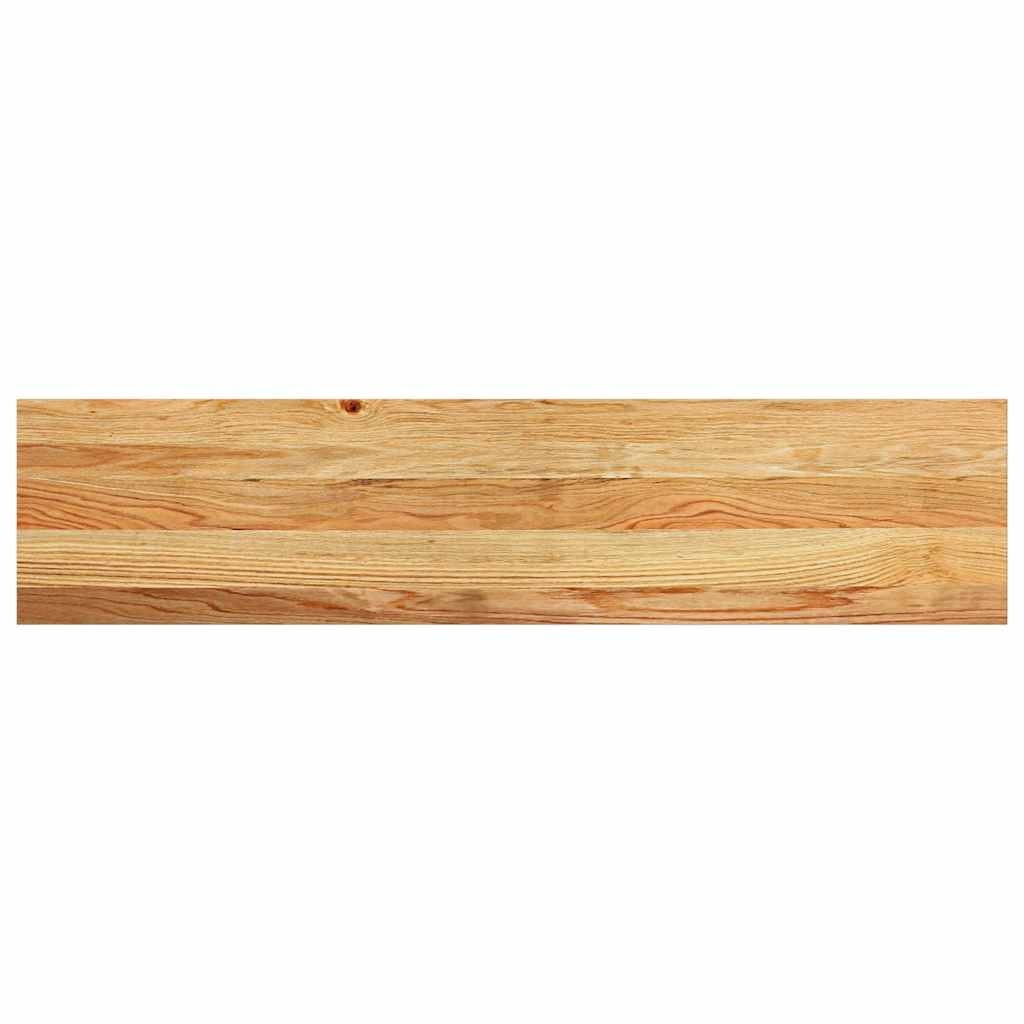 vidaXL Vensterbanken 2 st 110x30x2 cm massief eikenhout lichtbruin