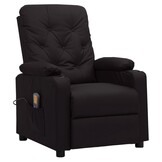 vidaXL Massagestoel Leerlook Zwart - 47% Korting