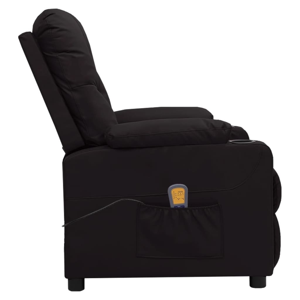 vidaXL Massagestoel Leerlook Zwart - 47% Korting