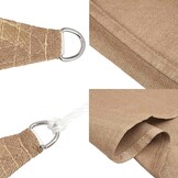 VidaXL Zonnezeil Taupe 2.5x4m HDPE - 74% Korting!