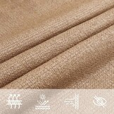 VidaXL Zonnezeil Taupe 2.5x4m HDPE - 74% Korting!