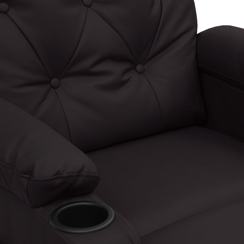 vidaXL Massagestoel Leerlook Zwart - 47% Korting
