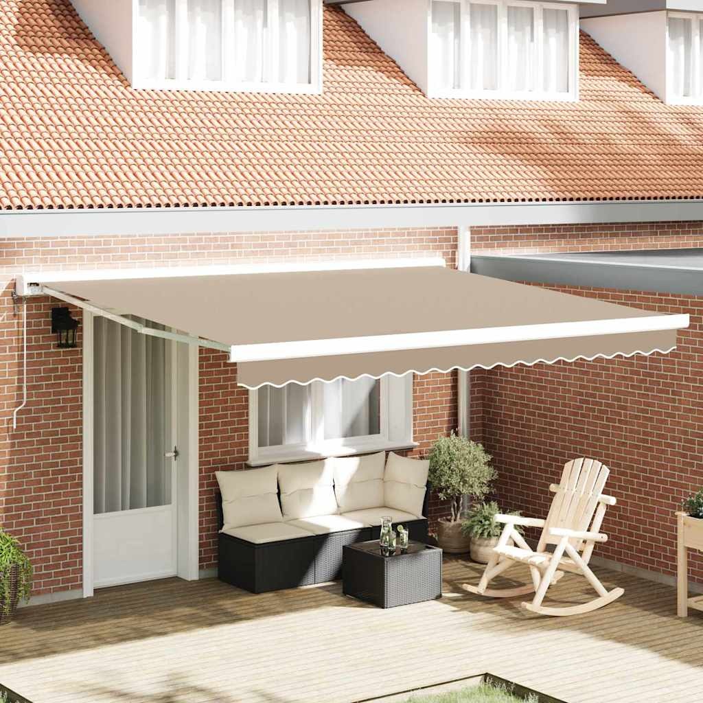 VidaXL Vervangingsdoek Zonnescherm Beige (400x300cm) - 72% Korting!