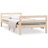 VidaXL Grenenhouten Bedframe 75x190cm - 47% Korting