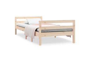 VidaXL Grenenhouten Bedframe 75x190cm - 47% Korting