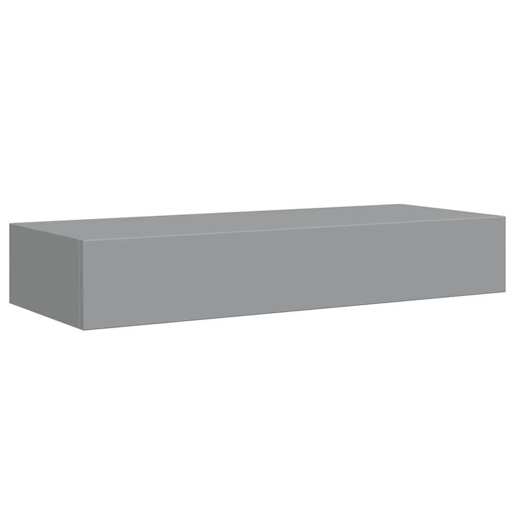 vidaXL Wandschap met Lade - 60cm - Grijs - 69% Korting