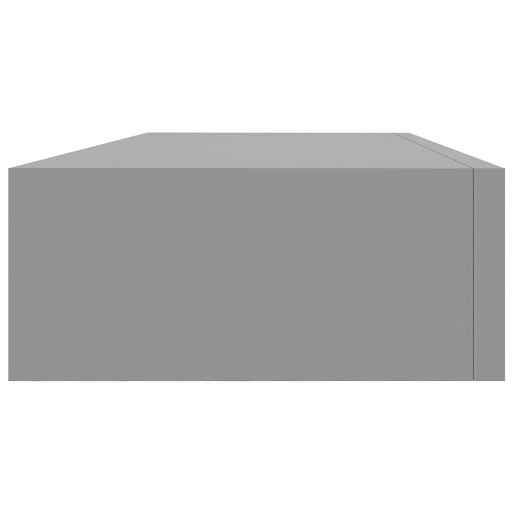 vidaXL Wandschap met Lade - 60cm - Grijs - 69% Korting