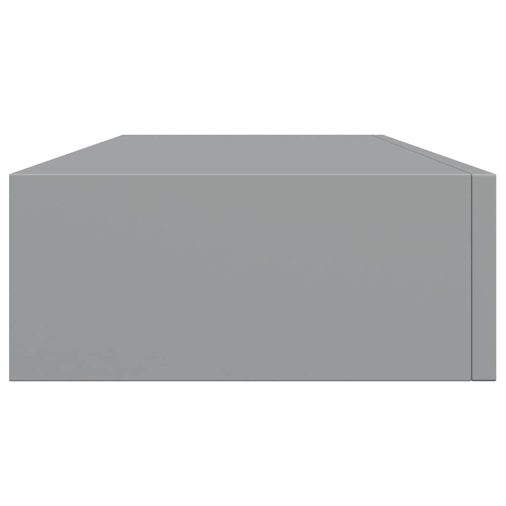 vidaXL Wandschap met Lade - 60cm - Grijs - 69% Korting