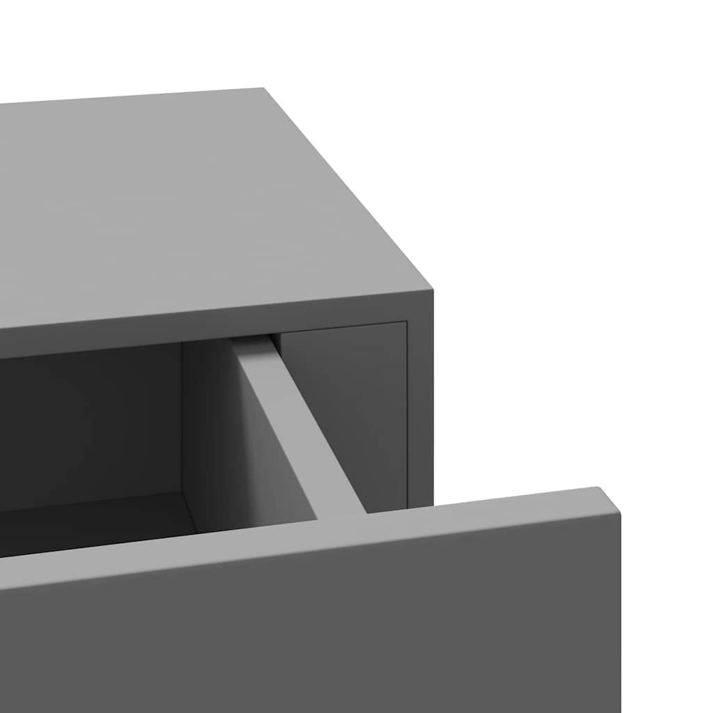 vidaXL Wandschap met Lade - 60cm - Grijs - 69% Korting