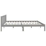 Bedframe Grenenhout Grijs 200x200 cm - 76% Korting!