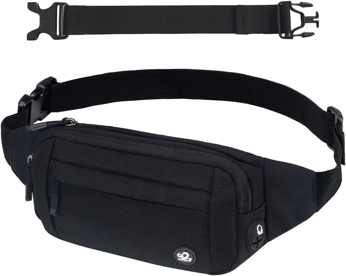 Zwarte Nylon Heuptas (Heren/Dames) - 55% Korting!