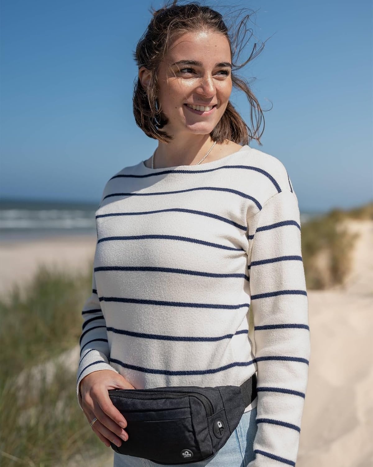 Zwarte Nylon Heuptas (Heren/Dames) - 55% Korting!