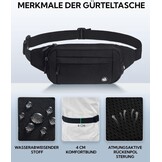 Zwarte Nylon Heuptas (Heren/Dames) - 55% Korting!
