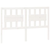 vidaXL Hoofdbord Massief Grenenhout Wit - 78% Korting!
