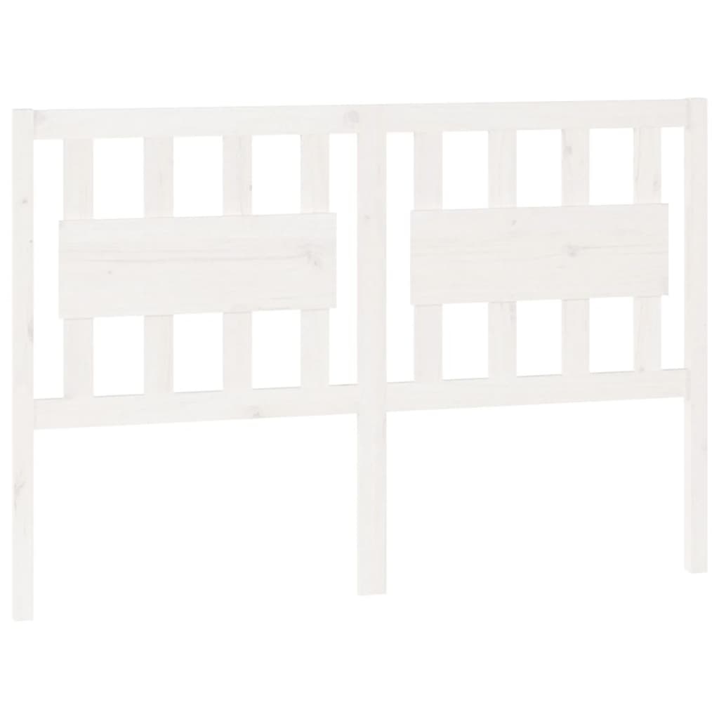 vidaXL Hoofdbord Massief Grenenhout Wit - 78% Korting!