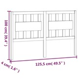 vidaXL Hoofdbord Massief Grenenhout Wit - 78% Korting!