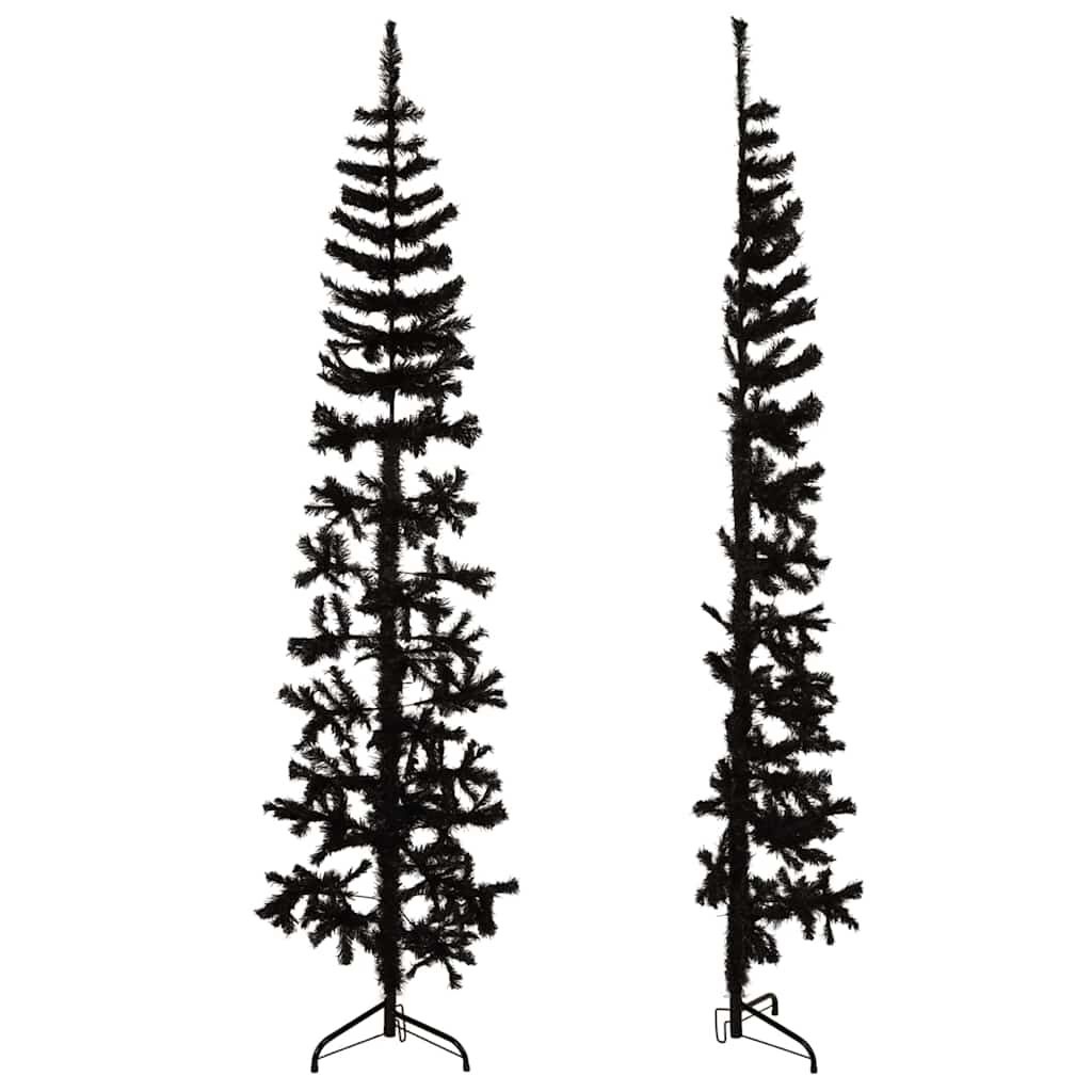 VidaXL Halve Kunstkerstboom 240cm Zwart - 46% Korting