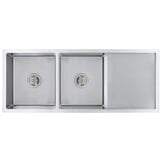 vidaXL Gootsteen handgemaakt roestvrij staal