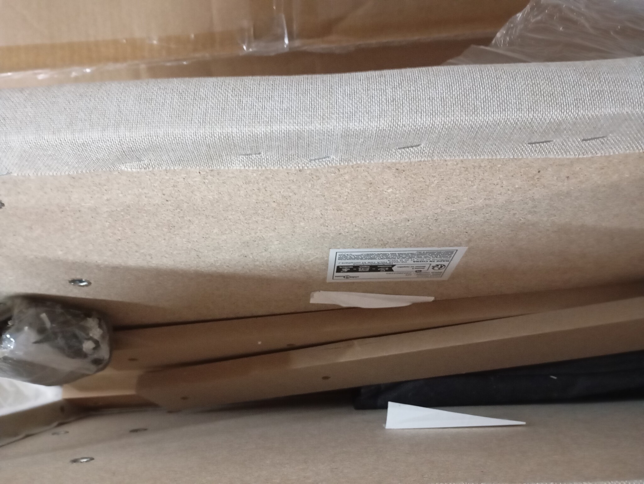 vidaXL Hoofdborden 2 st 72x5x78/88 cm stof crèmekleurig