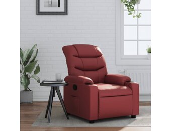 vidaXL Fauteuil Kunstleer Wijnrood - 41% Korting