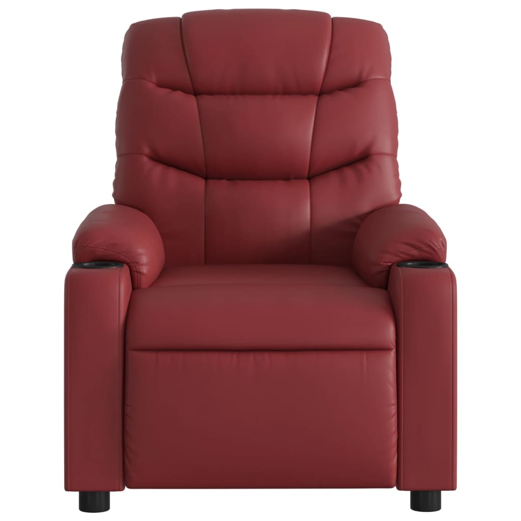 vidaXL Fauteuil Kunstleer Wijnrood - 41% Korting