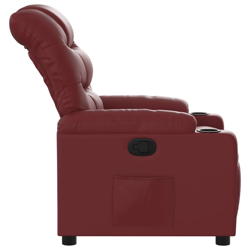 vidaXL Fauteuil Kunstleer Wijnrood - 41% Korting