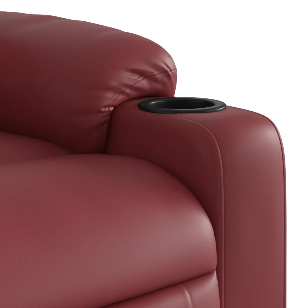 vidaXL Fauteuil Kunstleer Wijnrood - 41% Korting