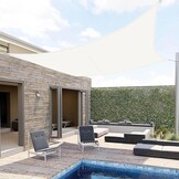 SUNNY GUARD Zonnezeil Zonnescherm Rechthoekig 4x6m Waterdicht Winddichte UV-bescherming voor patio,Tuin, Buitenkant, Terras, Kleur beige