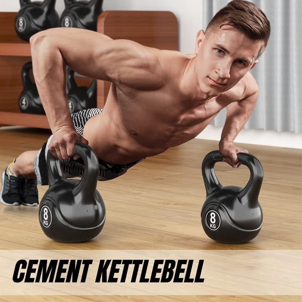 Kettlebell-Gewicht met Ergonomische Handgreep, Kettlebell-Halter voor Spiertraining Thuis en in de Sportschool