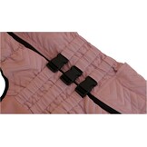 Warme hondenjas dubbele lagen hondenvest, 11 poten bedekt winddicht waterdicht reflecterend warm hondenvest outdoor schaatsen hondenkostuum voor kleine middelgrote grote honden lotus roze 3XL