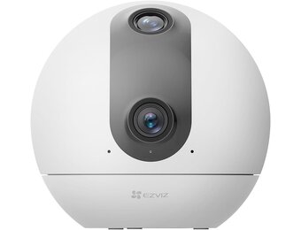 EZVIZ C60p 2K+2K 360° Indoor Beveiligingscamera Binnen Wifi met Dubbele Lens, Automatische Tracking, Persoonsdetectie, Tweerichtingsaudio, 10m Nachtzicht, Patrouille/Privacymodus, Wifi 6