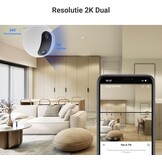 EZVIZ C60p 2K+2K 360° Indoor Beveiligingscamera Binnen Wifi met Dubbele Lens, Automatische Tracking, Persoonsdetectie, Tweerichtingsaudio, 10m Nachtzicht, Patrouille/Privacymodus, Wifi 6