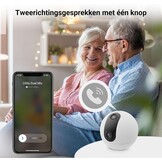 EZVIZ C60p 2K+2K 360° Indoor Beveiligingscamera Binnen Wifi met Dubbele Lens, Automatische Tracking, Persoonsdetectie, Tweerichtingsaudio, 10m Nachtzicht, Patrouille/Privacymodus, Wifi 6
