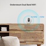 EZVIZ C60p 2K+2K 360° Indoor Beveiligingscamera Binnen Wifi met Dubbele Lens, Automatische Tracking, Persoonsdetectie, Tweerichtingsaudio, 10m Nachtzicht, Patrouille/Privacymodus, Wifi 6