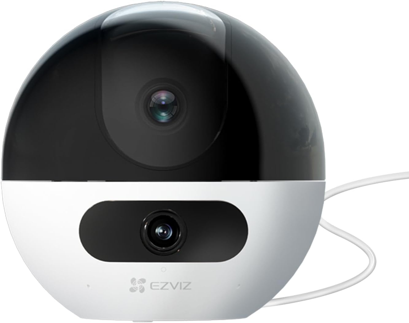 EZVIZ C60p 2K+2K 360° Indoor Beveiligingscamera Binnen Wifi met Dubbele Lens, Automatische Tracking, Persoonsdetectie, Tweerichtingsaudio, 10m Nachtzicht, Patrouille/Privacymodus, Wifi 6