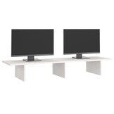 vidaXL Monitorstandaard Grenenhout Wit - 75% Korting
