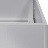 vidaXL Plantenbak 200x40x80 cm gegalvaniseerd staal