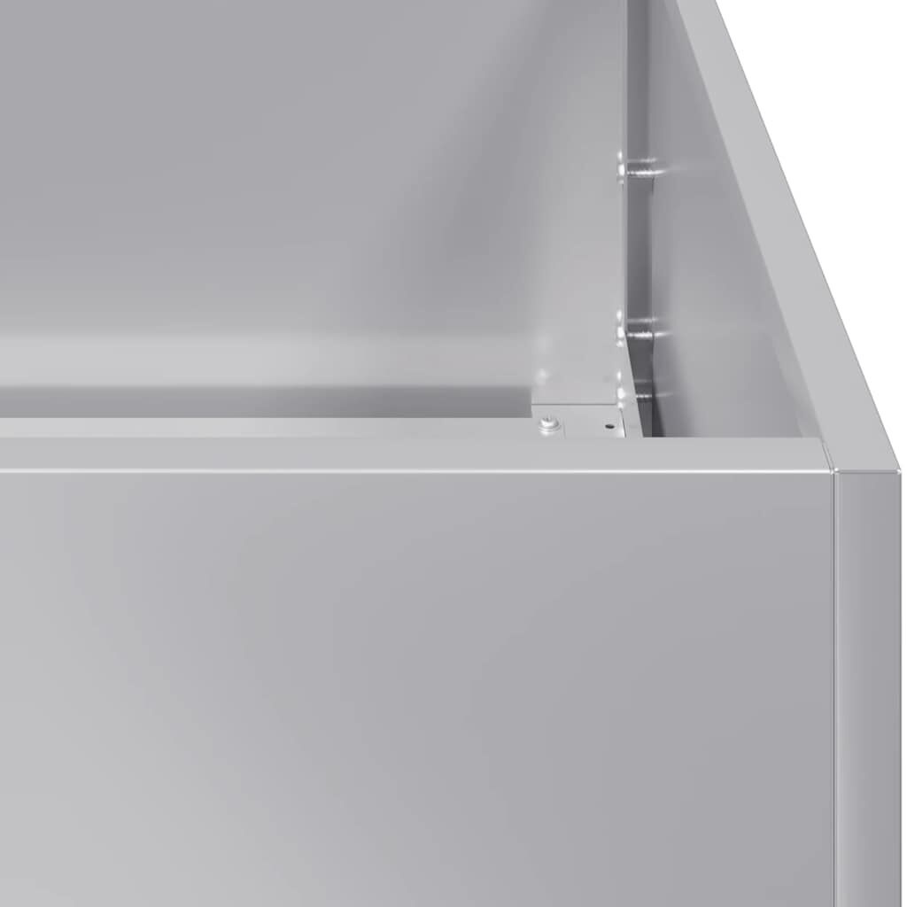 vidaXL Plantenbak 200x40x80 cm gegalvaniseerd staal