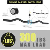 Lat Pulldown Bar, Trekstang Kabelmachine Bijlagen voor Home Gym Multifunctionele Lat Balk Fitness-Pull-Upstang Krachttraining