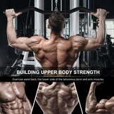 Lat Pulldown Bar, Trekstang Kabelmachine Bijlagen voor Home Gym Multifunctionele Lat Balk Fitness-Pull-Upstang Krachttraining