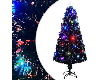 Kerstboom met LED 150 cm Glasvezel - 77% Korting