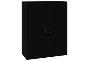 vidaXL Hangkast 69,5x32,5x90 cm Zwart - 58% Korting!