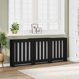 vidaXL Radiatorombouw Zwart 62% Korting - Bewerkt Hout