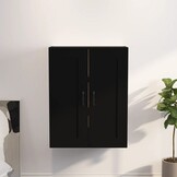 Hangkast Zwart - 69,5x32,5x90 cm - Met 72% Korting!
