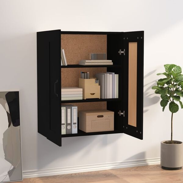 Hangkast Zwart - 69,5x32,5x90 cm - Met 72% Korting!