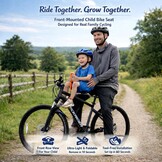 UrRider Kinderfietsstoeltje voor voorop - Universeel en inklapbaar - Tot 6 jaar