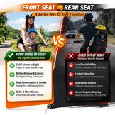 UrRider Kinderfietsstoeltje voor voorop - Universeel en inklapbaar - Tot 6 jaar