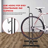 Fiets vloerstandaard vrijstaande staande staande fietsenstalling opbergrek ruimtebesparend geschikt voor mountainbike, racefiets, voor fiets met wieldiameter max. 27,5 inch